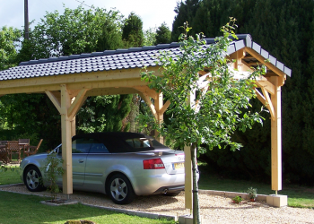 Carports bois Doizon par Abridis