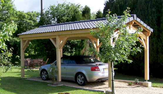 Carports bois Doizon par Abridis