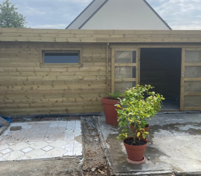 Abri de jardin en bois Toit Terrasse